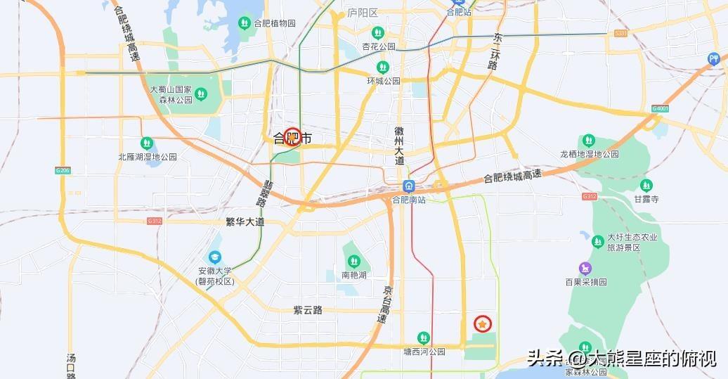 安徽省人民政府地址在什么地方（上帝视角看各地政府大楼位置）